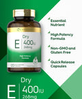 Carlyle Dry Vitamin E | 400 Iu (268Mg) | 120 Capsules | High Potency Formula | Non-Gmo And Gluten Free