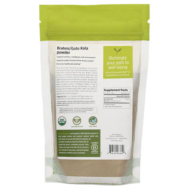 Banyan Botanicals Brahmi/Gotu Kola Powder Organic Centella Asiatica Supports Focus, Concentration, Alertness, And A Balanced Sense Of Calm* Lb. Non-Gmo Sustainably Sourced Vegan