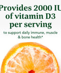 MegaFood Vitamin D3 Gummies 2000 Iu (50 Mcg) - Vitamin D Gummies Mixed Fruit Flavor Bone Muscle & Immune Support Supplement Vegetarian Gluten-Free Usda Organic 70 Gummies 35 Servings