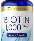 Carlyle Biotin 1000Mcg | 250 Vegetarian Tablets | Beauty Formula Supplement | Non-Gmo, Gluten Free