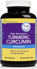 InnovixLabs Curcumin Turmeric w/ C3 Reduct C3 Complex BioPerine Black Pepper for Higher Absorption 100 TimeRelease Tablets 95 TetraHydroCurcumin Turmeric Curcumin Supplement
