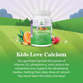 Natures Craft Tasty Kids Calcium Gummies - Vitamin D & Calcium Gummies for Children - Vitamin Gummies with Calcium & Vitamin D for Muscle Bone & Development - Gelatin- Kosher Childrens Gummies 30ct (2 Pack)
