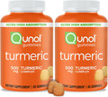Turmeric Gummies Qunol Gummy with 500mg Turmeric Curcumin Joint Support Supplement Ultra High Absorption Tumeric Curcumin Vegan Gluten Free 2 Month Supply 60 Count Pack of 2