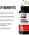 Force Factor Women s Fat Burner Metabolism Booster and Weight-Loss Supplement Support Green Tea Fat Burner Weight-Loss Pills to Help with Energy Diet and Exercise Vegan Non-GMO 60 Capsules
