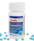 TIME-CAP LABS, INC. Timely - Max Lax Laxatives - 90 Maximum Strength Tablets - 25Mg Sennosides Laxative - Compare To Ex-Lax Maximum Strength - Occasional Constipation Relief, Best Laxatives For Constipation Fast Acting