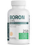 Bronson Boron 3 Mg Chelated Superior Absorption Supports Bone Health Trace Mineral, Non-Gmo, 250 Vegetarian Tablets