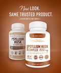 Psyllium Husk Complex - 1080mg of Psyllium Husk Powder (60 High Fiber Capsules) Fiber Supplement with Psyllium + 10 Herbs Supports Digestion, Intestinal Health & Regularity*
