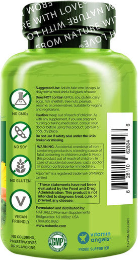 Naturelo One Daily Multivitamin For Women - Energy Support - Whole Food Supplement To Nourish Hair, Skin, Nails - Non-Gmo - No Soy - Gluten - 60 Capsules - 2 Month Supply
