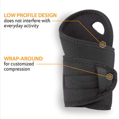 Curad CURSR19810DH Performance Series Wrist Support Designed for Active Seniors 50+ Large Easy to Grip Tabs & Loops for Easier Application Helps with Carpal Tunnel Tendonitis