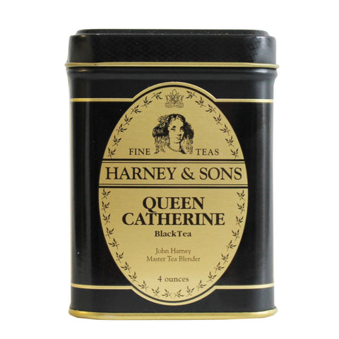 Harney & Sons Herbal Hot Cinnamon Spice Rooibos Tea Tin, 4 oz | Caffeine-free rooibos with cinnamon, orange peel, and cloves. No sugar added.