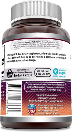 Amazing Nutrition Formulas MSM (Methylsulfonylmethane) Supplement | 2000 Mg Per Serving | Capsules | Non-GMO | Gluten | Made in USA (1 Pack 250 Count)