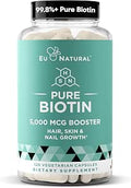 Biotin 5000 mcg Hair Skin Nails Supplement HighPotency Hair Growth Vitamins for Women and Men Provide Powerful Support for Healthy Hair Stronger Nails and Glowing Skin 120 Vegan Soft Capsules