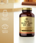 Solgar Red Yeast Rice 600 Mg - 120 Vegetable Capsules - Non-Gmo Vegan Gluten & Dairy Free Kosher - 60 Servings