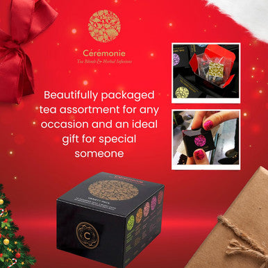 Ceremonie Variety Pack Gourmet Tea Sampler by Tea. A Collection of 10 Different Assorted Single Serve Flavors Set of 2 each Petite Mini Cube Tea Bags.20 total silk cubes (Pack of 20)