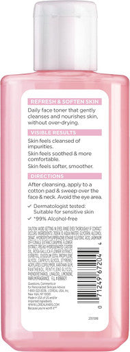 L'Oreal Paris Paris Skincare Hydrafresh Toner Alcohol Toner With Pro Vitamin B For Face Fl Pack Of 1 Multi