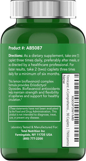 tnvitamins Tinnicare: A Comprehensive Ear-Ringing Relief Formula with Lemon Bioflavonoids, Vitamin C, & Vitamins B1, B2, B6, & B12 | 90 Caplets