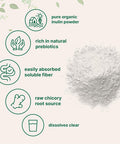 Micro Ingredients Organic Chicory Root Inulin Powder 2 Pounds | Natural Prebiotic Fiber Supplement | Intestinal Support for Colon and Gut Health | Non-GMO and Vegan Friendly