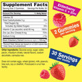 Elderberry Gummies With Vitamin C And Zinc - Antioxidant And Immune Support, Black Elderberry Dietary Supplement For Men And Women - Non Gmo, Vegan - Naturally Sourced Flavors - 60 Count