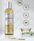 Natural Vitamin E Oil | 5000 IU | 8 oz (2 x 4oz) Value Pack | for Skin, Hair & Face | Vegetarian, Non-GMO, and Gluten Free Formula | by Horbaach