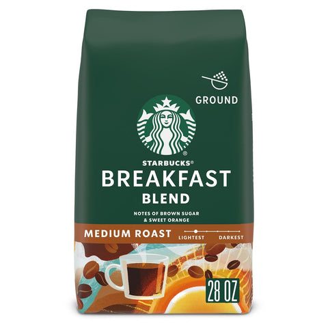 Starbucks Ground Coffee, Medium Roast Coffee, House Blend, 100% Arabica, 1 bag (18 oz)