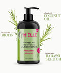 Mielle - Rosemary Mint - Biotin Infused - Encourages Growth Hair Products for Stronger and Healthier Hair - Shampoo & New Conditioner Styling Bundle Set 2 PCS
