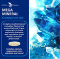 Potent Garden Mega Mineral Supplement Complete Mineral Complex With Calcium Magnesium Zinc Potassium Boron Selenium Chromium & 72 Trace Minerals Iron Calcium Supplement -100 Pills