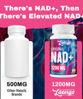 1200Mg Liposomal Nad+ Supplement, Ultra Purity Actual Nad Supplement, Enhanced Absorption, Boosting Nad+, Age Defense, Energy, Metabolic Repair, Optimal Nad Supplement, 60 Softgels