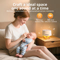 Airsee White Noise Sound Machine For Baby Adults 31 Soothing Sounds 2000Mah Battery 4-Level Night Light Sound Machine Timer & Memory Function 32 Volume Levels Sleep Machines For Home Office Travel