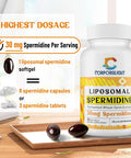30Mg Spermidine Supplement, Liposomal Spermidine, High Absorption, More Potent Than Spermidine 3Hcl, Fermented Wheat Germ Extract, Spermidine For Women & Men, Cellular Renewal, Longevity, 120 Softgels