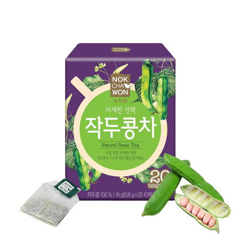 [Nokchawon] Korean Mulberry Leaf Tea Bags, Caffeine Free Herbal Infusion, Mild Green Taste for Daily Wellness & Carb Control Diet, 40 Count