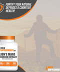 Bulksupplements.Com Lion'S Mane Mushroom Capsules - Lions Mane Supplement Capsules, Lion'S Mane Capsules - Lion'S Mane Extract, 2 Capsules Per Serving, 360 Veg Capsules (Pack Of 1)