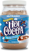 Nutrabio Hot Chocolate Protein Powder Support Muscle Recovery Strength and Size Low Calorie Low Carb 18 Servings 20 Grams of Protein