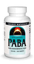 Source s PABA - Para-Amino Benzoic , 100 mg Dietary Supplement - 250 Tablets