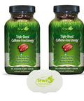 Irwin Naturals Triple Boost Caffeine 75 Liquid Softgels 2 Pack