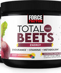 Force Factor Total Beets Energy Drink Mix 2-Pack Superfood Beet Root Powder Nitrates to Boost Energy Support Circulation Blood Flow Nitric Oxide and Stamina Heart Health Supplement 60 Servings