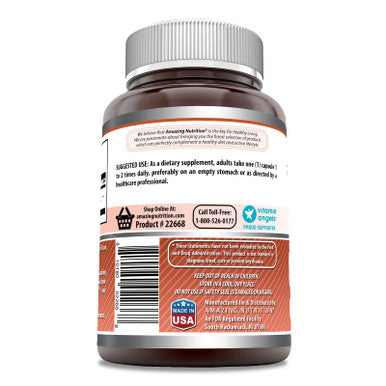 Amazing Formulas L-Lysine 500Mg 250 Capsules Amino Acid Supplement | Non-Gmo | Gluten Free | Made In Usa