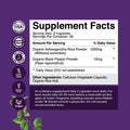 Natures Craft Best Ashwagandha Root Powder Capsules 1300 mg Premium Relaxation Sleep Natural Supplement Calming Energy Rejuvenate 100% Pure Potent Ingredients for Women and Men 30 Servings per Container