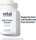Vital Nutrients Milk Thistle Extract 250Mg Vegan Milk Thistle Supplement For Liver Function & Detox Antioxidant Support For Glutathione Production Gluten, Dairy, Soy Non-Gmo 60 Capsules