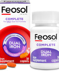 Feosol Complete Iron Supplement Caplets Bifera Iron for High Absorption Heme and NonHeme Dual Action Minimizes 1 Per Day for Energy and Immune System Support Made in USA 30 Count