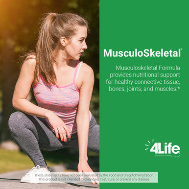 4Life Musculoskeletal Formula - Devil s Claw Turmeric Gotu Kola & Alfalfa for Bone Joint Muscle & Connective Tissue Health - Supports Muscle Repair & Immune Function - 60 Veggie Capsules