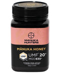 Manuka Hunters UMF 10+/MGO 263+ Certified New Zealand Manuka Honey - 100% Pure Natural Sweetener - Gluten, Dairy Free - Ideal for Tea, Coffee, Smoothies, and Baking - Sustainable - 8.8oz/250g Jar