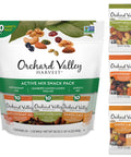 Orchard Valley Harvest Active Snack Pack Mix, 1oz Bags (Variety Pack of 30), Antioxidant Mix, Cranberry Almond Cashew, Omega-3 Trail Mix, Healthy Snacks for Adults and Kids, Gluten Free