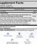 Codeage Gut Health Supplements Vegan Formula - L Glutamine Zinc Turkey Tail Mushroom Powder Tonic Mushroom Maitake Micro Algae Mineral Licorice Root DGL - Probiotics Prebiotics - 180 Capsules