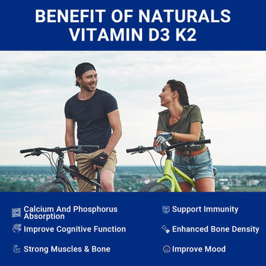 Sugar-Vitamin D3 K2 Gummies, Vitamin D3 10000Iu & Vitamin K2(Mk7) 200Mcg With Calcium, D3 K2 Vitamin Supplements For Adults - Bones Muscle Teeth Immune Support