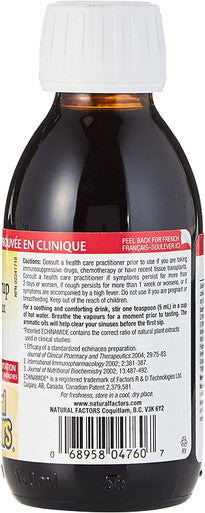 Natural Factors Echinamide Active Defense Syrup Honey Lemon 5 fl oz