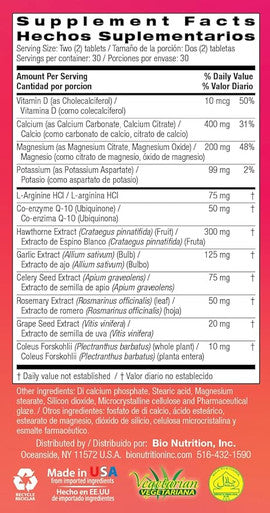 Bio Nutrition Blood Pressure 60 Tablets 2 Pack