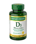 Nature's Bounty Vitamin D Immune Support Vitamin Supplement 2000 Iu 50 Mcg Softgels 350 Ct