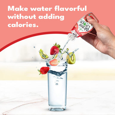 Sweetleaf Water Drops Strawberry Kiwi Sugar- Water Enhancer Drops Stevia & Monk Fruit Sweetener Water Flavoring 1.62 Oz (Pack of 6)