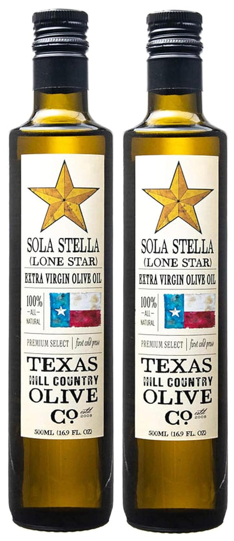 Texas Hill Country Olive Co Miller's Blend Extra Virgin Olive Oil - Cold Pressed EVOO Gourmet Olive Oil - Rich & Robust - Perfect for Dressing & Dipping - Award Winning & Made in Texas (16.9 oz)