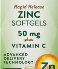 Zinc with Vitamin C | 50mg | 120 Softgels | Non-GMO & Gluten Supplement | by Natures Truth